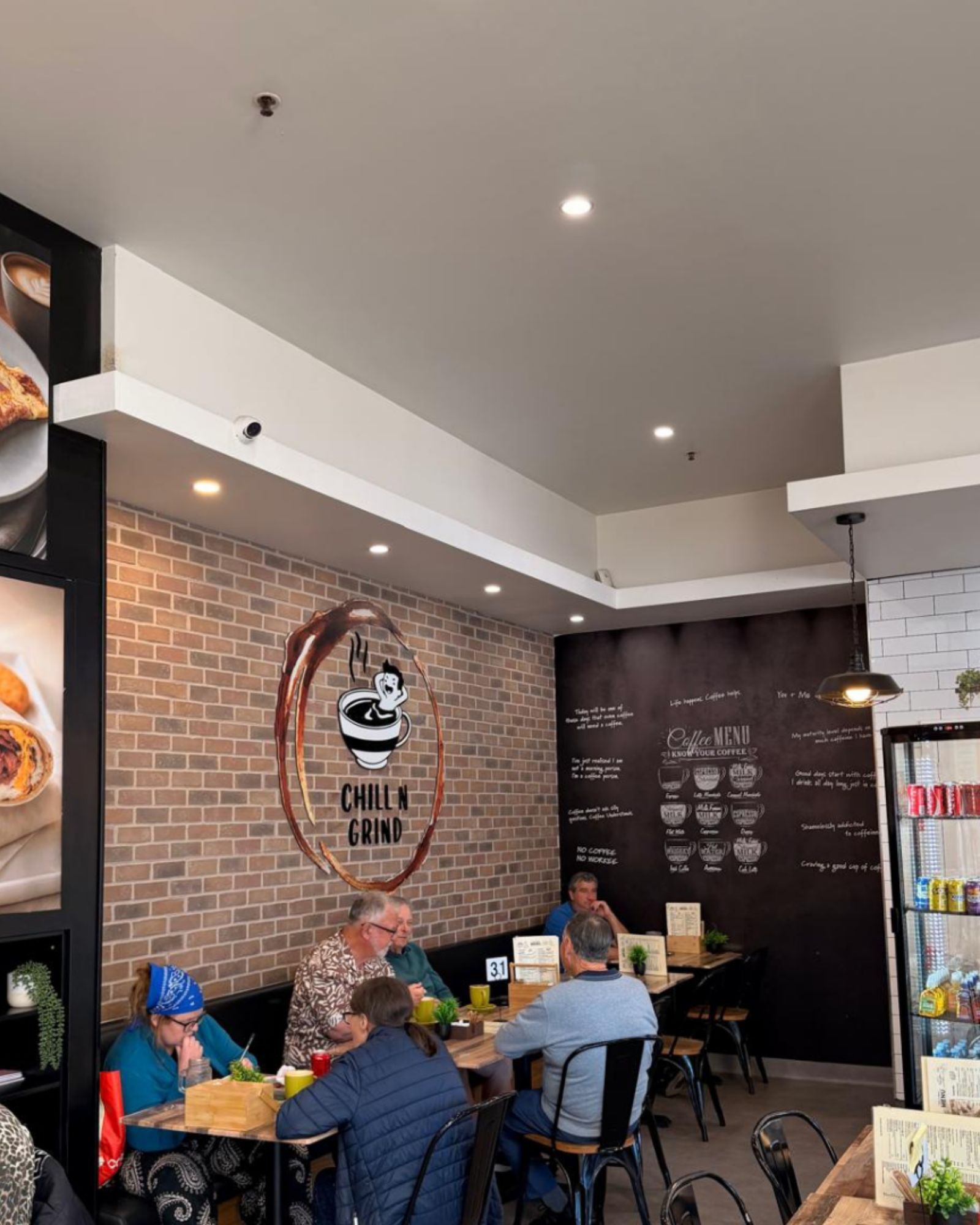 Chill N Grind café interior