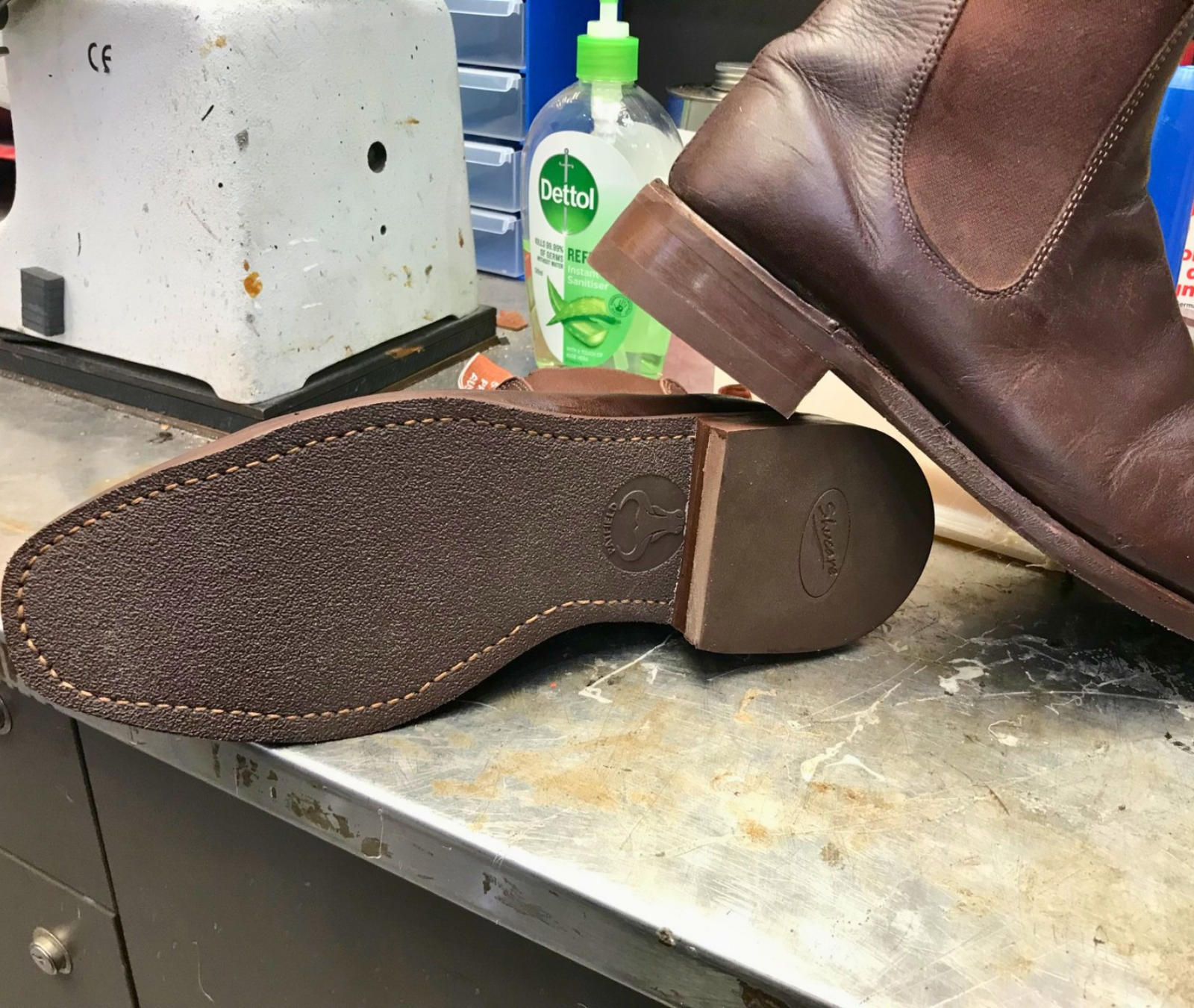 Repaired R.M.Williams boots completed at Mister Minit Wallsend