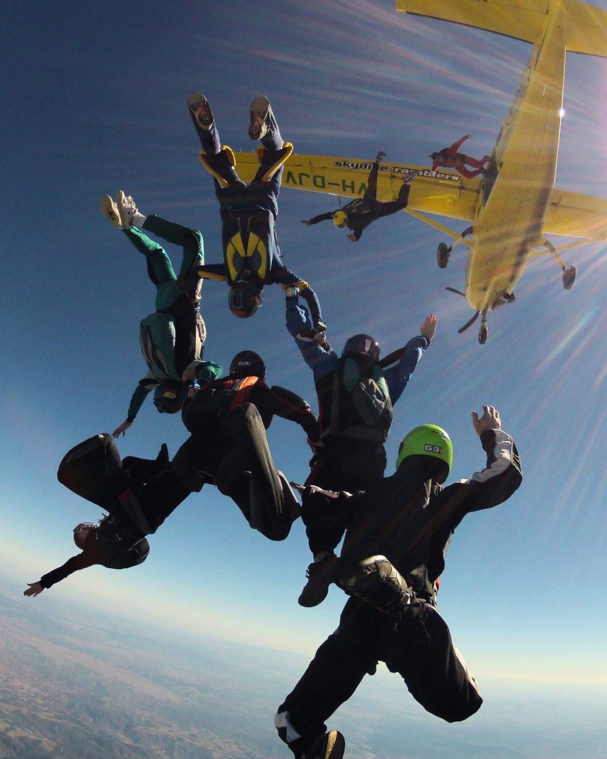 Skydiving photograph from John’s collection
