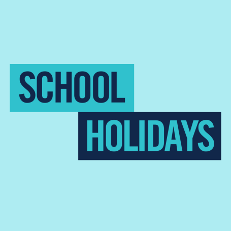 Text 'School Holidays'