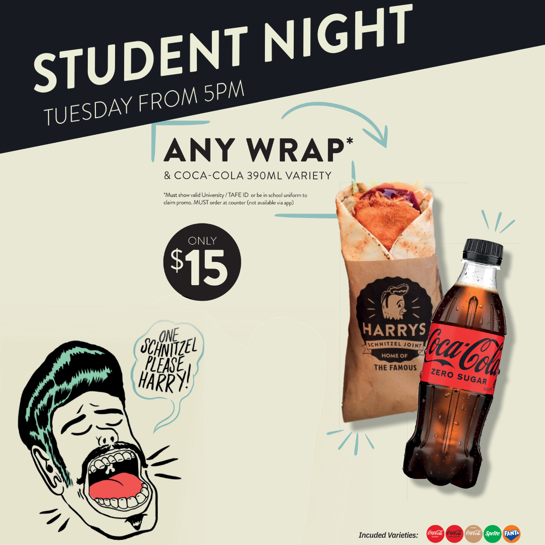 Harrys student night offer